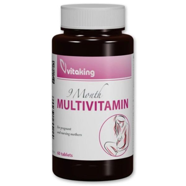 Vitaking - 9 Month (hónap) Kismama Multivitamin 60db tabletta