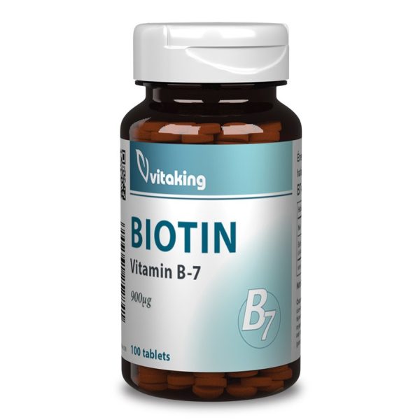 Vitaking - Biotin 900 mcg B7 100 db tabletta