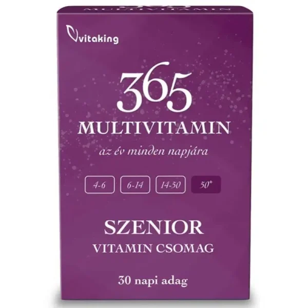 Vitaking 365 Multivitamin Szenior vitamin csomag – 30db