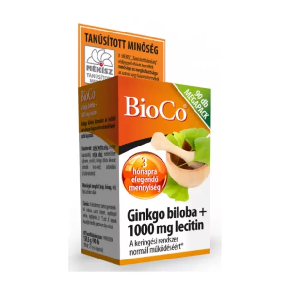 BioCo Ginkgo Biloba + Lecitin 1000mg - 90db