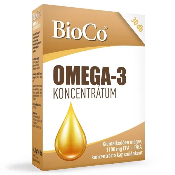 BioCo Omega-3 koncentrátum kapszula – 30db