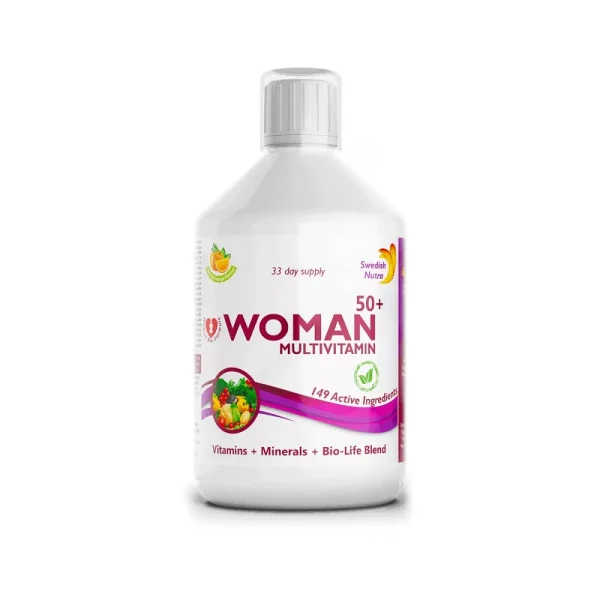 Swedish Nutra Woman 50+ Folyékony Multivitamin 50 Feletti Nőknek 500 ml