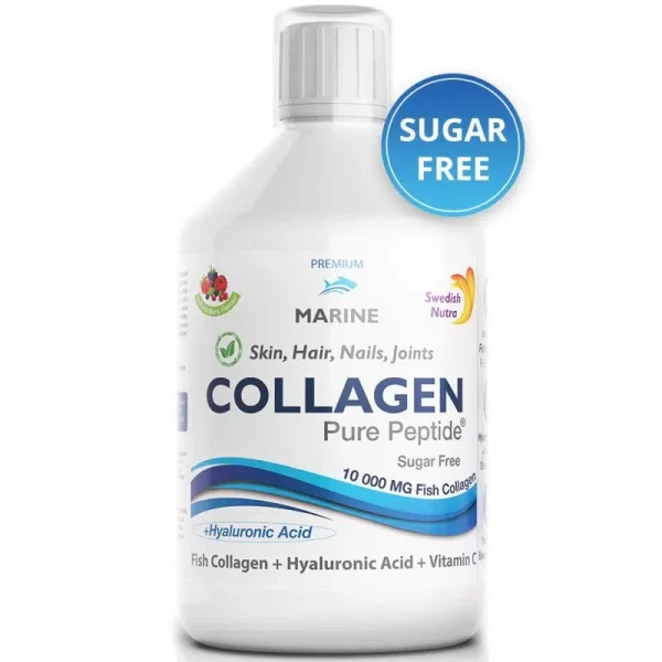 Swedish Nutra Cukormentes Halkollagén Hyaluronsavval És C-Vitaminnal 500 ml (Hialuronsav)