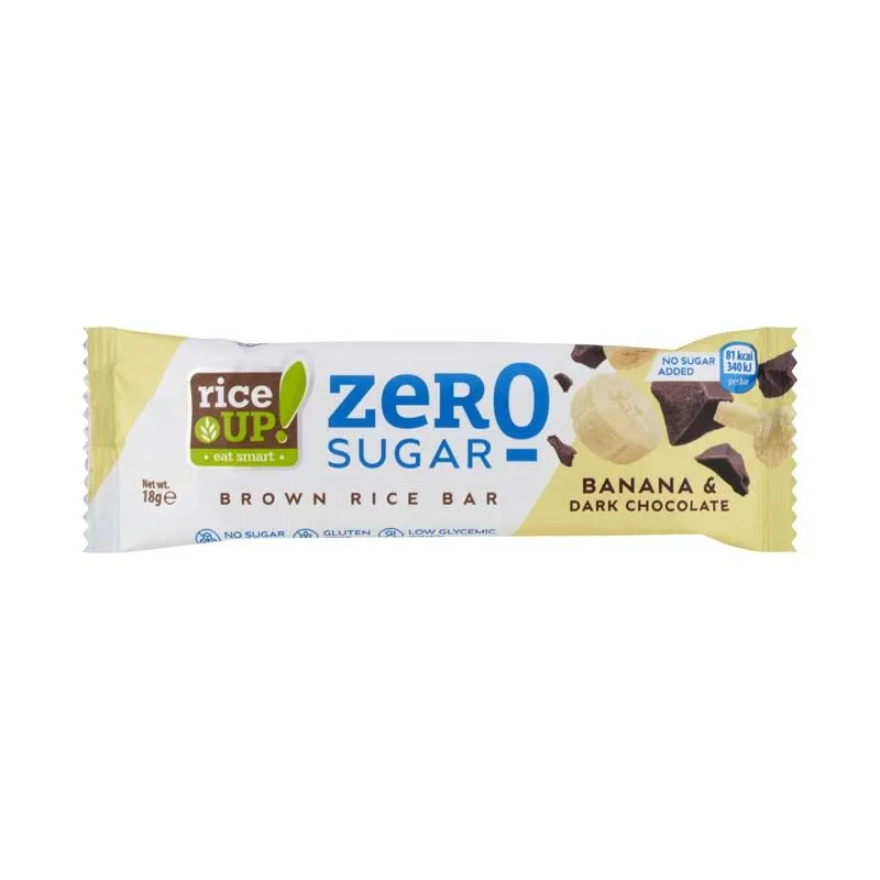 Rice up zero rizsszelet banános étcsokoládéval hozzáadott cukor nélkül 18g