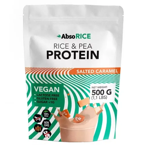 AbsoRice - Sós karamell ízű vegán fehérjepor vegán - 500g